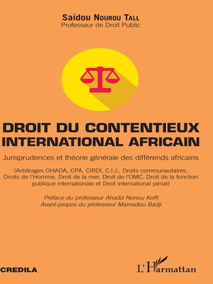 cover image of Droit du contentieux international africain